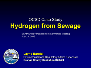 OCSD Case Study: Hydrogen from Sewage (fuel cell technology)