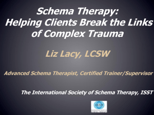 Brief Schema Therapy:Conceptual Model