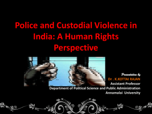 Custodial Violence: A naked violation of Human Rights