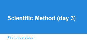 Scientific Method (day 3)