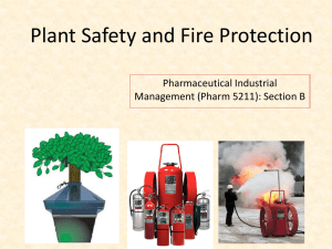 Plant Housekeeping, Accidents & Safety