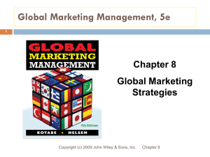 GLOBAL COMPETITIVE ANALYSIS Chapter Eight