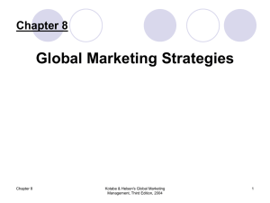GLOBAL COMPETITIVE ANALYSIS Chapter Eight