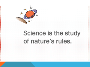 The study of Science