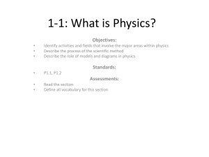 1-1: What is Physics?