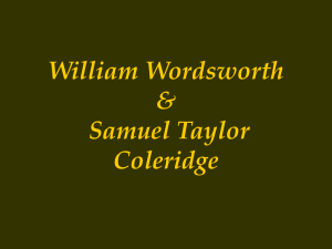 William Wordsworth & Samuel Taylor Coleridge Contents