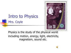 Physics - Tenafly Public Schools