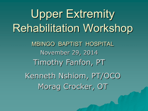 Upper Extremity Rehabilitation