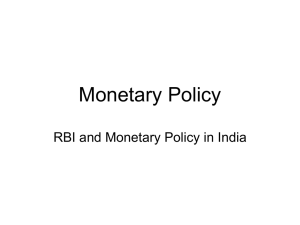 Monetary Policy - IndiaStudyChannel.com