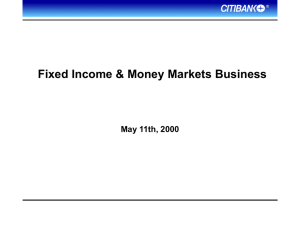 Fixed Income & Money Markets Business