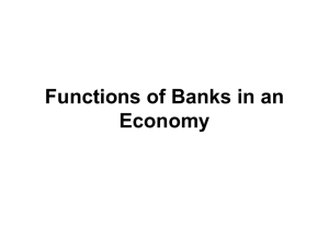 4-Functions of Banks in an Economy
