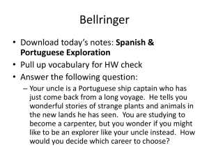 Spanish & Portugese Explorations Notes