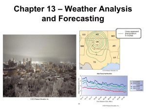 Chapter 13 * Weather Analysis and Forecasting