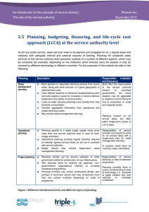 Background note Module.2.5.Planning budgeting and financing