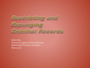 New Options for Restricting and Expunging Criminal Records