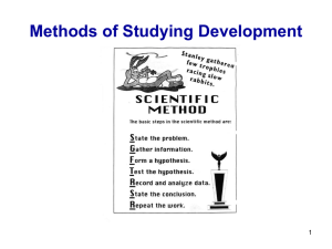 Methods of Studying Development
