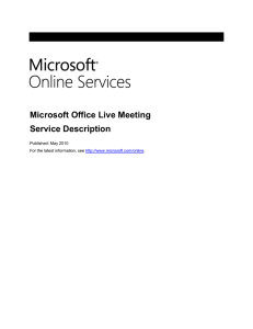 Office Live Meeting Service Clients