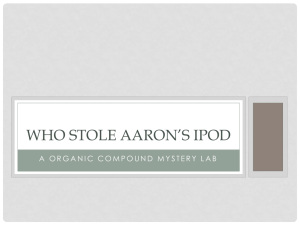 Who Stole Aaron's Ipod Lab Ppt
