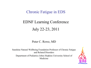 Chronic Fatigue In EDS - The Ehlers