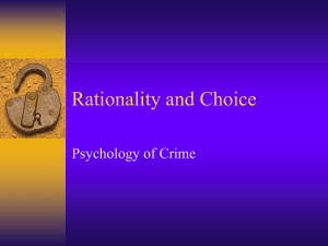 Rationality and Choice