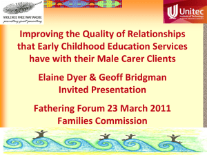 Improving the Quality of Relationships that Early Childhood