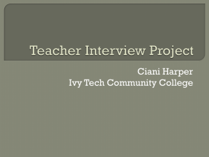 Teacher Interview Project