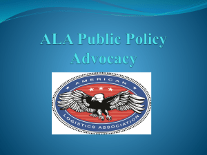ALA Public Policy Advocacy - The American Logistics Association