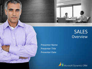 sales processes - Microsoft Center
