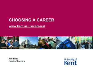 What is a career? - University of Kent
