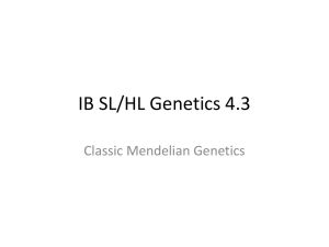 IB SL/HL Genetics 4.3