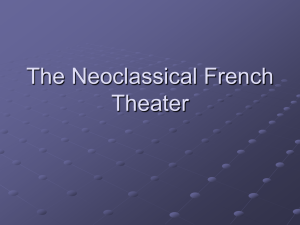 The Neoclassical French Theater