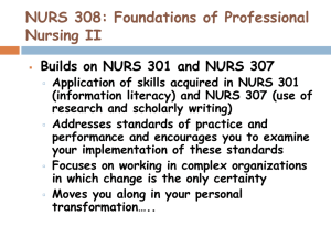 Professions, Professionalism, & Professional Nursing….