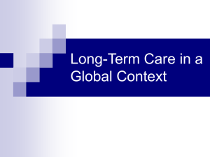 Long-Term Care in a Global Context