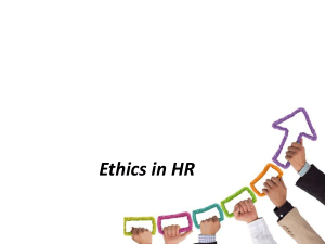 Ethics in HR - todaysupdates