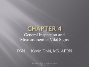 General Inspection and Measurement of Vital Signs