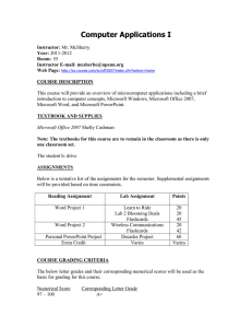 Course Syllabus