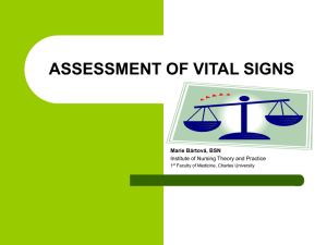 ASSESSMENT OF VITAL SIGNS