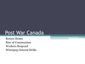 Post War Canada