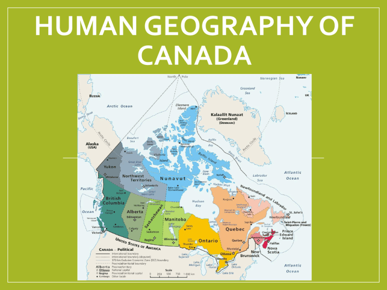 Human Geography Of Canada