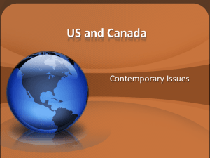 Contemporary US and Canada