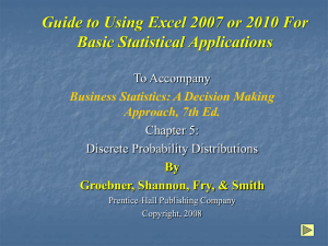 Practice Binomial & Poisson Distribution