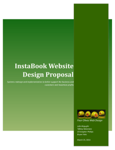 InstaBook Website Design Proposal