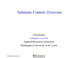 Control Update - Washington University in St. Louis