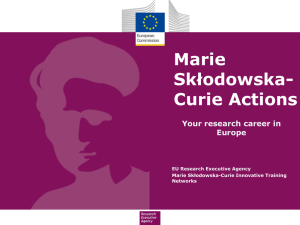 What are the Marie Skłodowska Curie Actions?