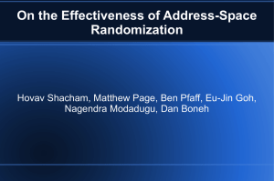 On the Effectiveness of Address
