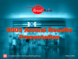 2003 Financial Results Highlights