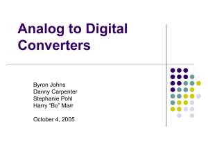Analog to Digital Converters
