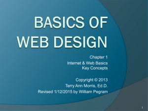 Basics of Web Design: Chapter 1