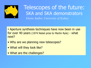 Telescopes of the Future-SKA and SKA Demonstrators