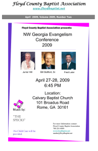 April 2009 Newsletter page 2 - Floyd County Baptist Association